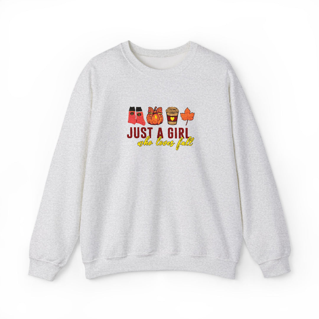 Just A Girl Who Loves Fall - Embroidery Design (Sweatshirt & Hoodie)