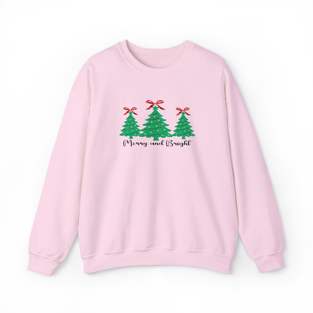 Merry And Bright - Embroidery Design (Sweatshirt & Hoodie)