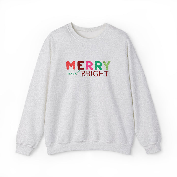 Merry And Bright - Embroidery Design (Sweatshirt & Hoodie)