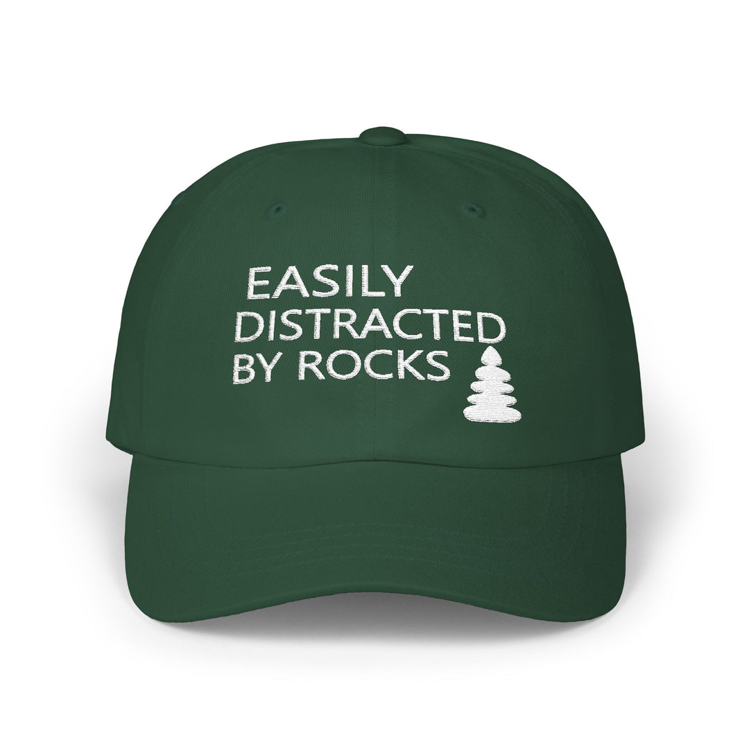 Easily Distracted By Rocks - Embroidery Design (Cap)