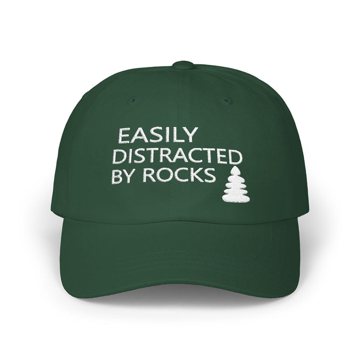 Easily Distracted By Rocks - Embroidery Design (Cap)