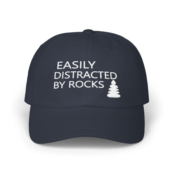 Easily Distracted By Rocks - Embroidery Design (Cap)