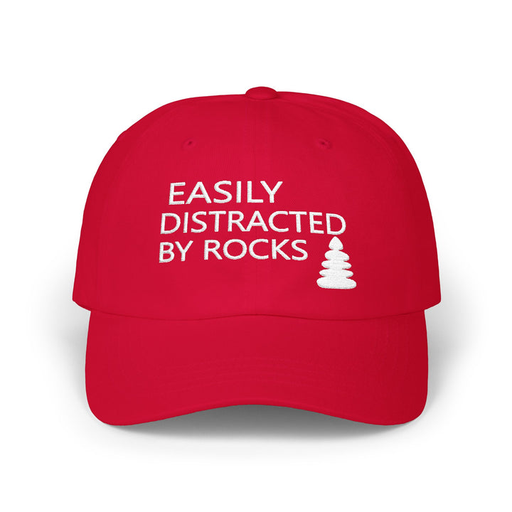 Easily Distracted By Rocks - Embroidery Design (Cap)