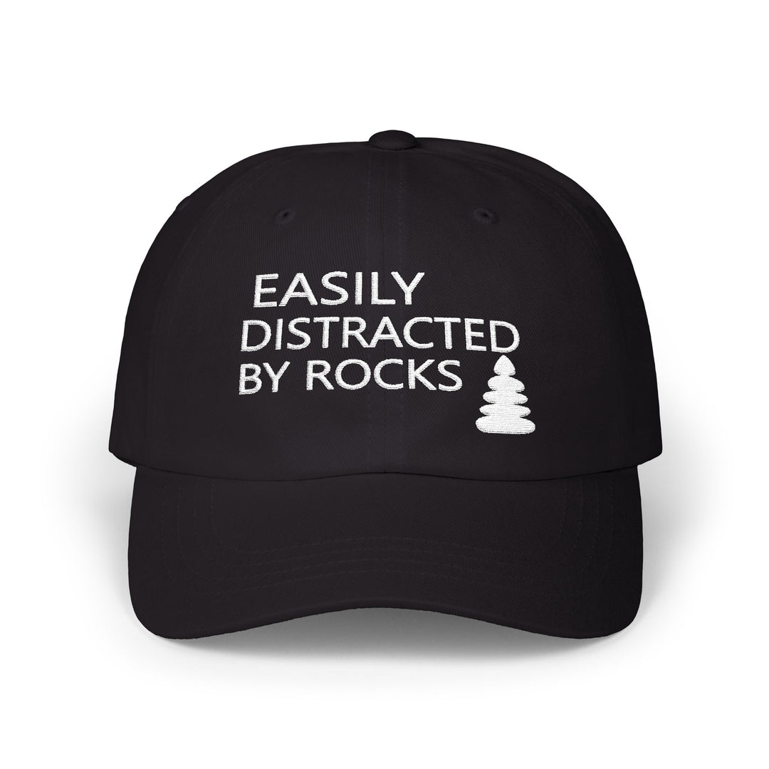 Easily Distracted By Rocks - Embroidery Design (Cap)