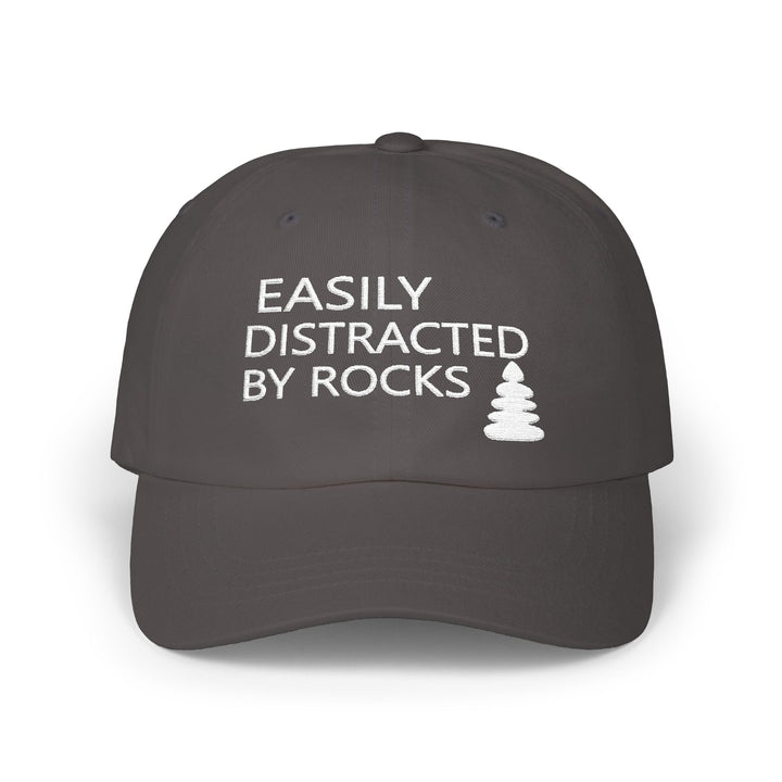 Easily Distracted By Rocks - Embroidery Design (Cap)