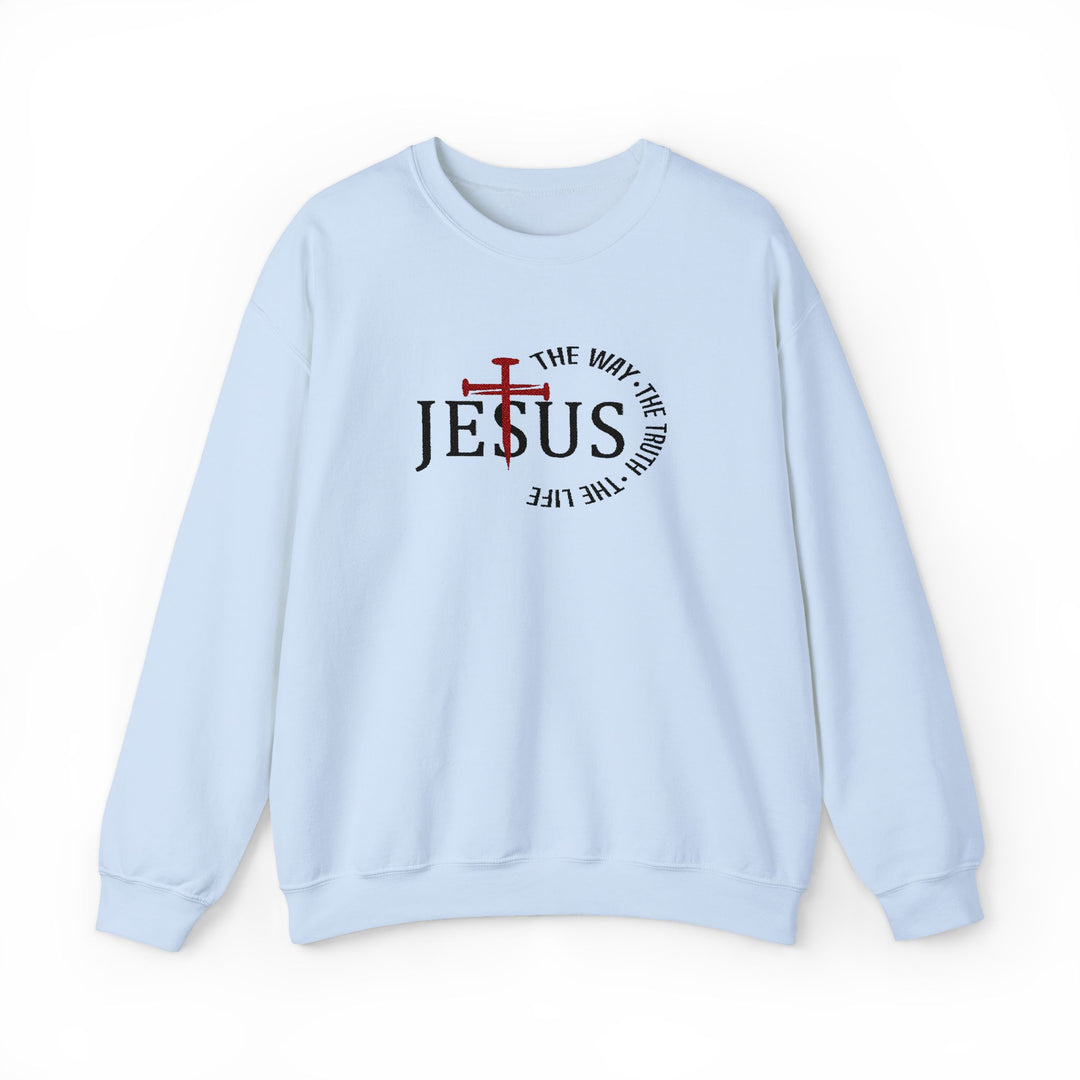 Jesus The Way The Truth - Embroidery Design (Sweatshirt & Hoodie)