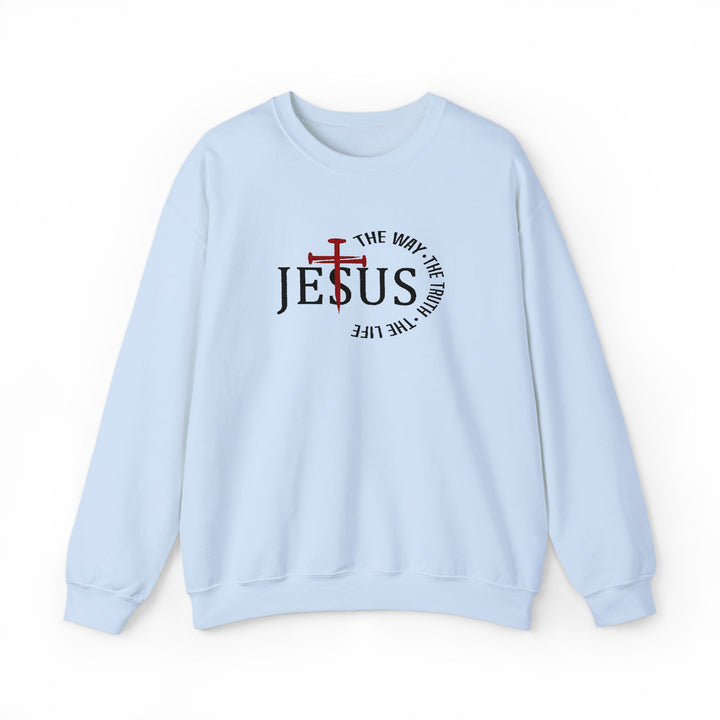 Jesus The Way The Truth - Embroidery Design (Sweatshirt & Hoodie)