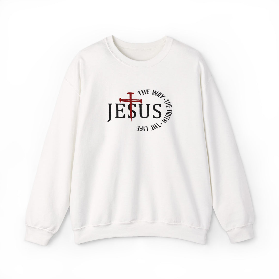 Jesus The Way The Truth - Embroidery Design (Sweatshirt & Hoodie)
