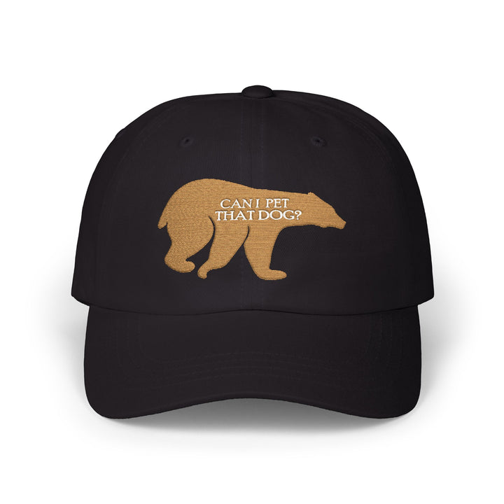 Can I Pet That Dog - Embroidery Design (Cap)