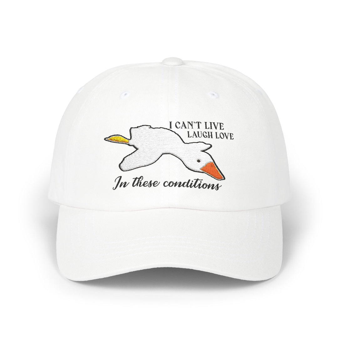 I Can't Live Laugh Love - Embroidery Design (Cap)