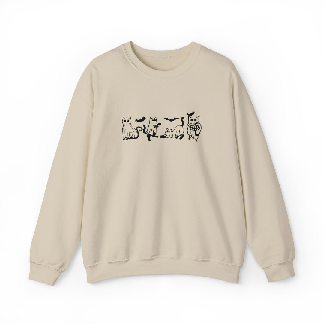 Halloween Ghost Cats - Embroidery Design (Sweatshirt & Hoodie)