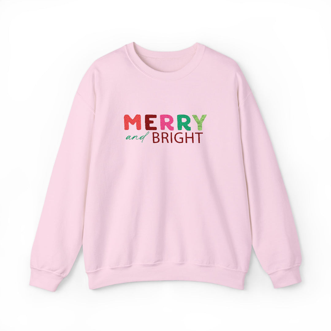 Merry And Bright - Embroidery Design (Sweatshirt & Hoodie)