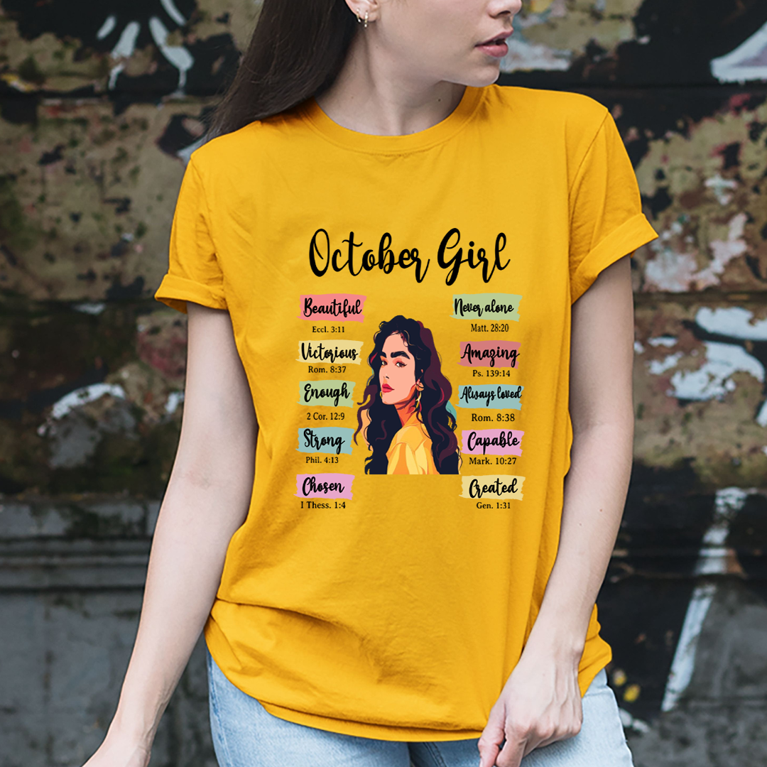 October Girl Beautiful Never Alone - Unisex T-Shirt