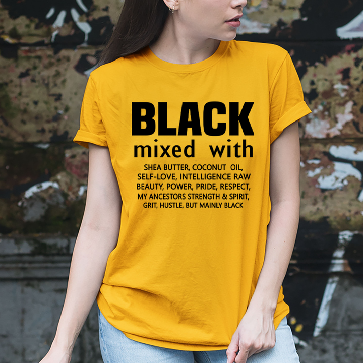 Black Mixed With Coconut Oil - Unisex T-Shirt