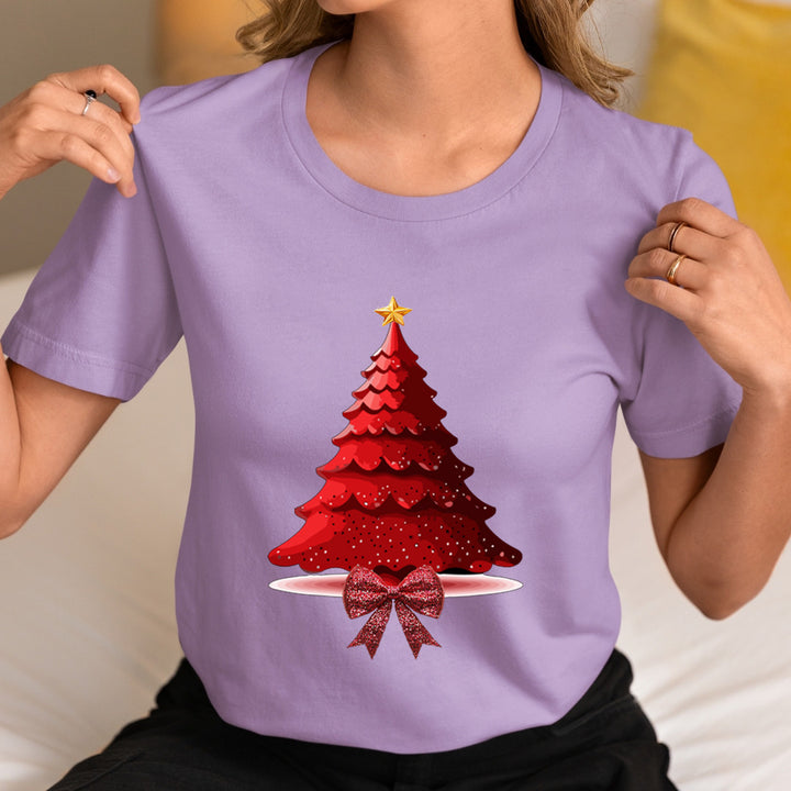 Christmas Tree With Bow - Unisex T-Shirt