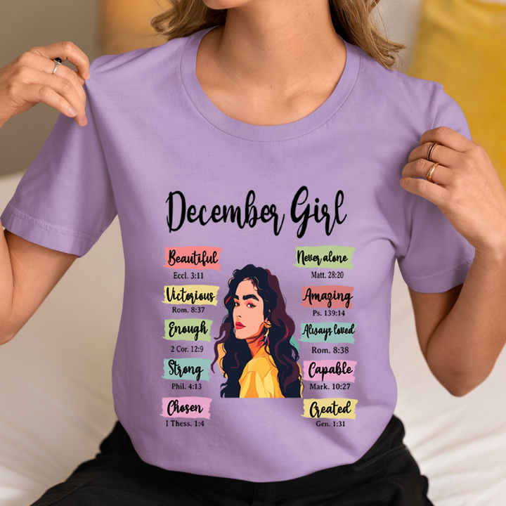 December Girl Beautiful Never Alone - Unisex T-Shirt