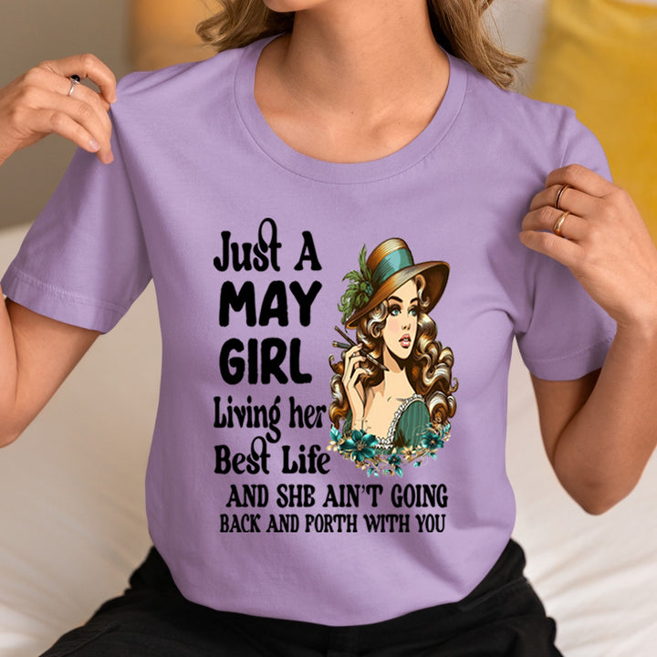 May Girl Living Her Best Life - Unisex T-Shirt
