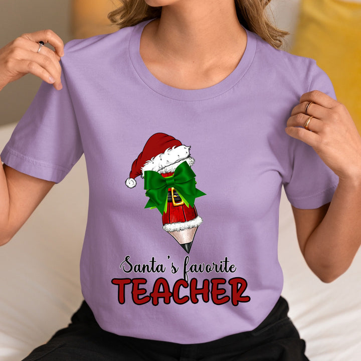 Santa's Favorite Teacher - Unisex T-Shirt
