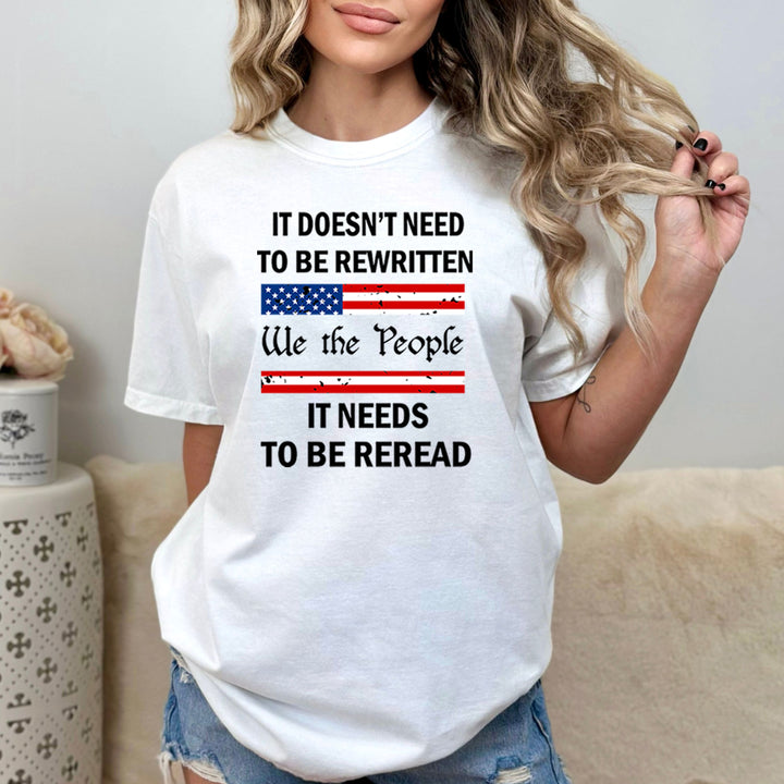 It Doesn't Need To Be Rewritten - Bella Canvas