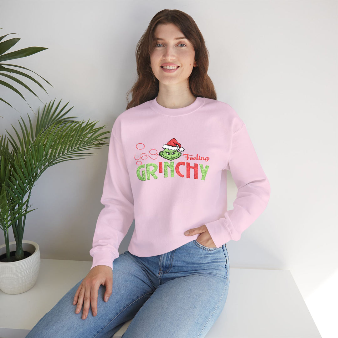 Feeling Grinchy - Embroidery Design (Sweatshirt & Hoodie)
