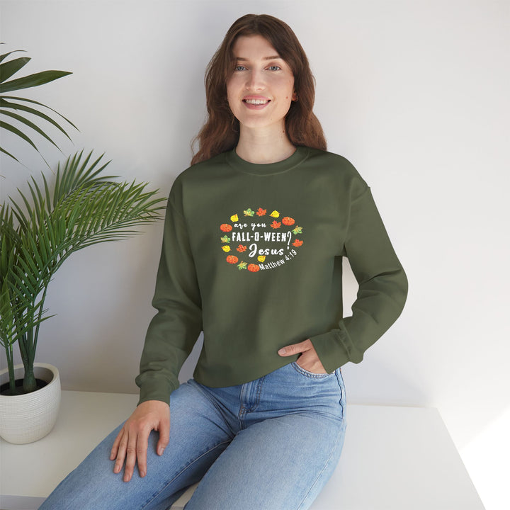 Are You Falloween Jesus - Embroidery Design (Sweatshirt & Hoodie)