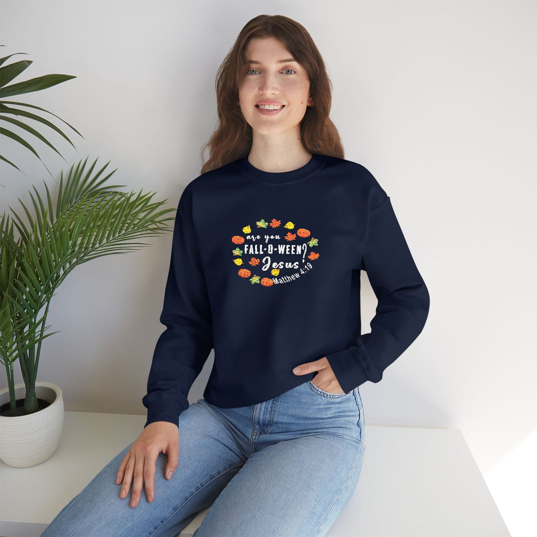 Are You Falloween Jesus - Embroidery Design (Sweatshirt & Hoodie)