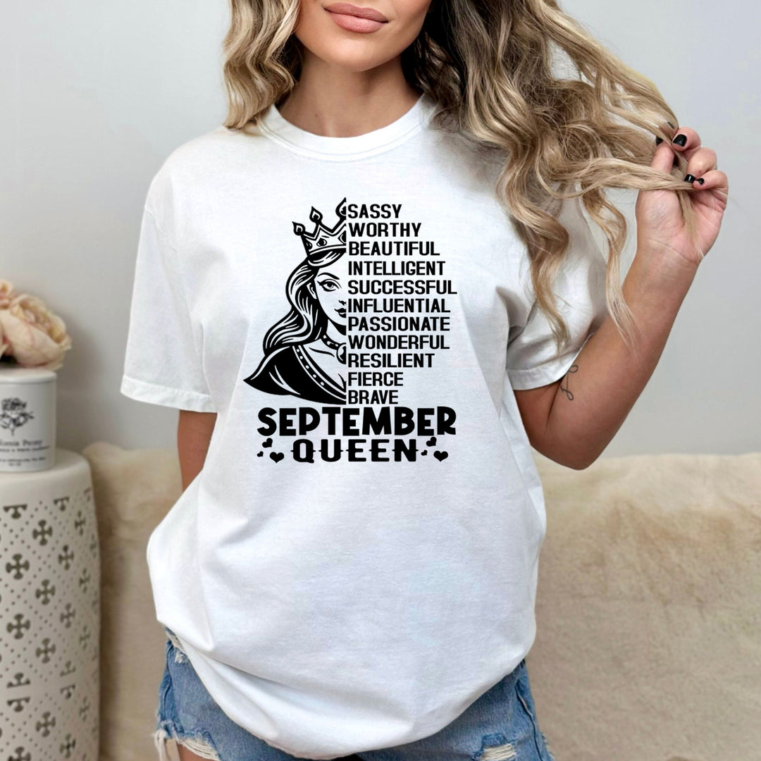 September Queen Worthy And Beautiful - Bella Canvas
