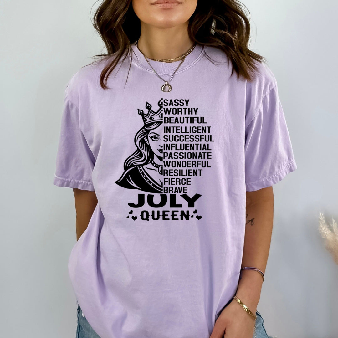 July Queen Worthy And Beautiful - Bella Canvas
