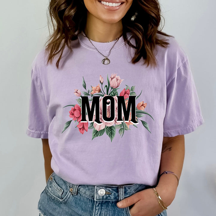 Mom With Flower - Bella Canvas