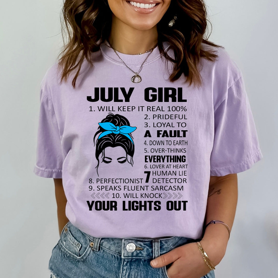 July Girl (Speaks Fluent Sarcasm) - Bella Canvas