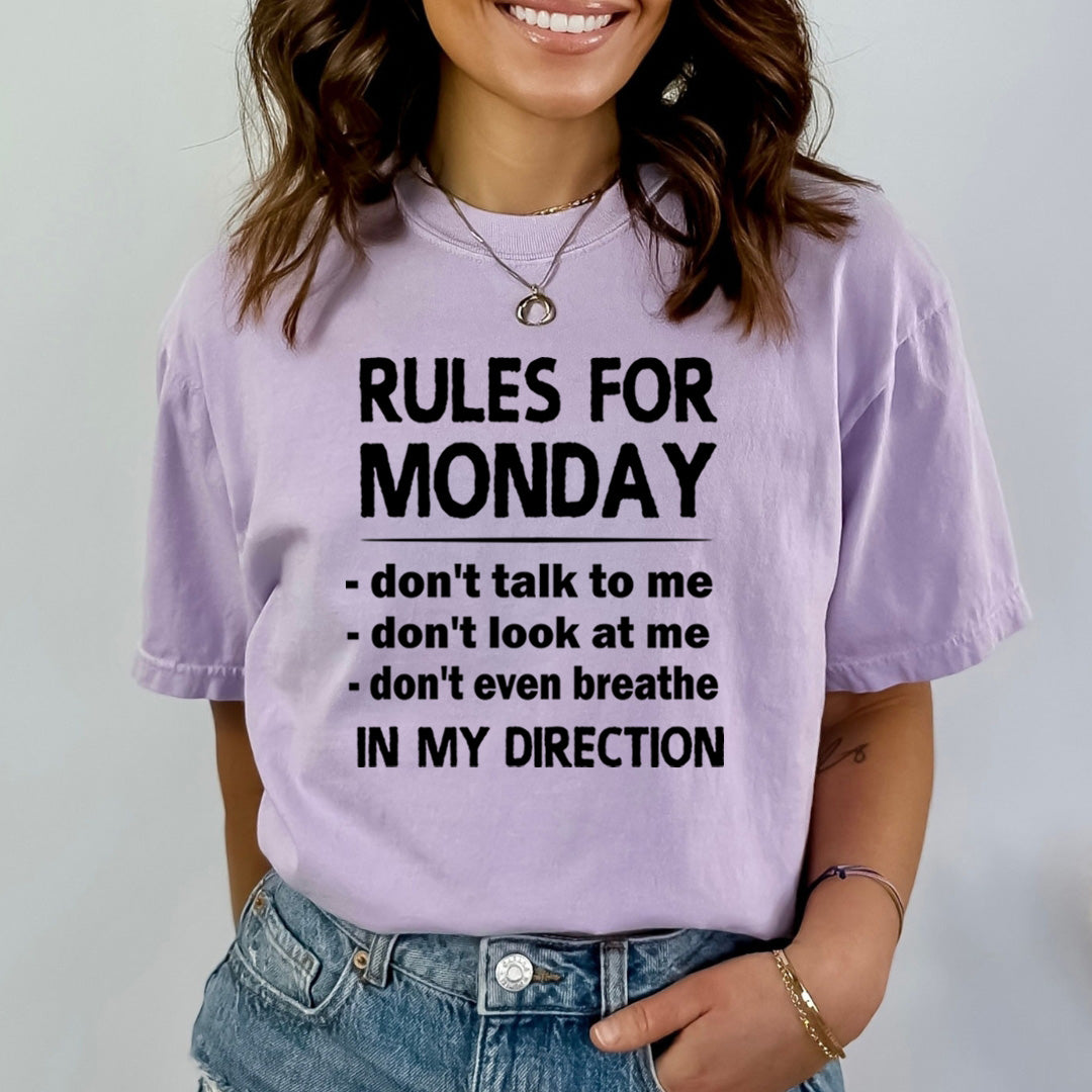 Rules For Monday - Bella Canvas