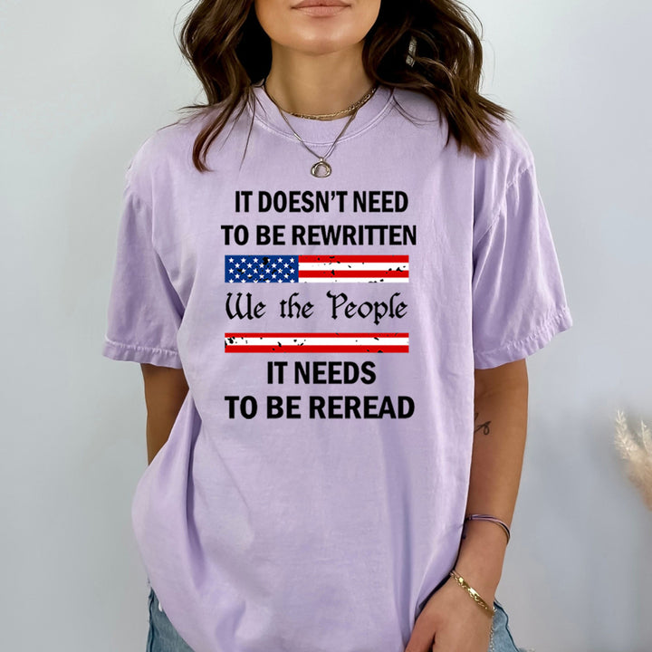 It Doesn't Need To Be Rewritten - Bella Canvas