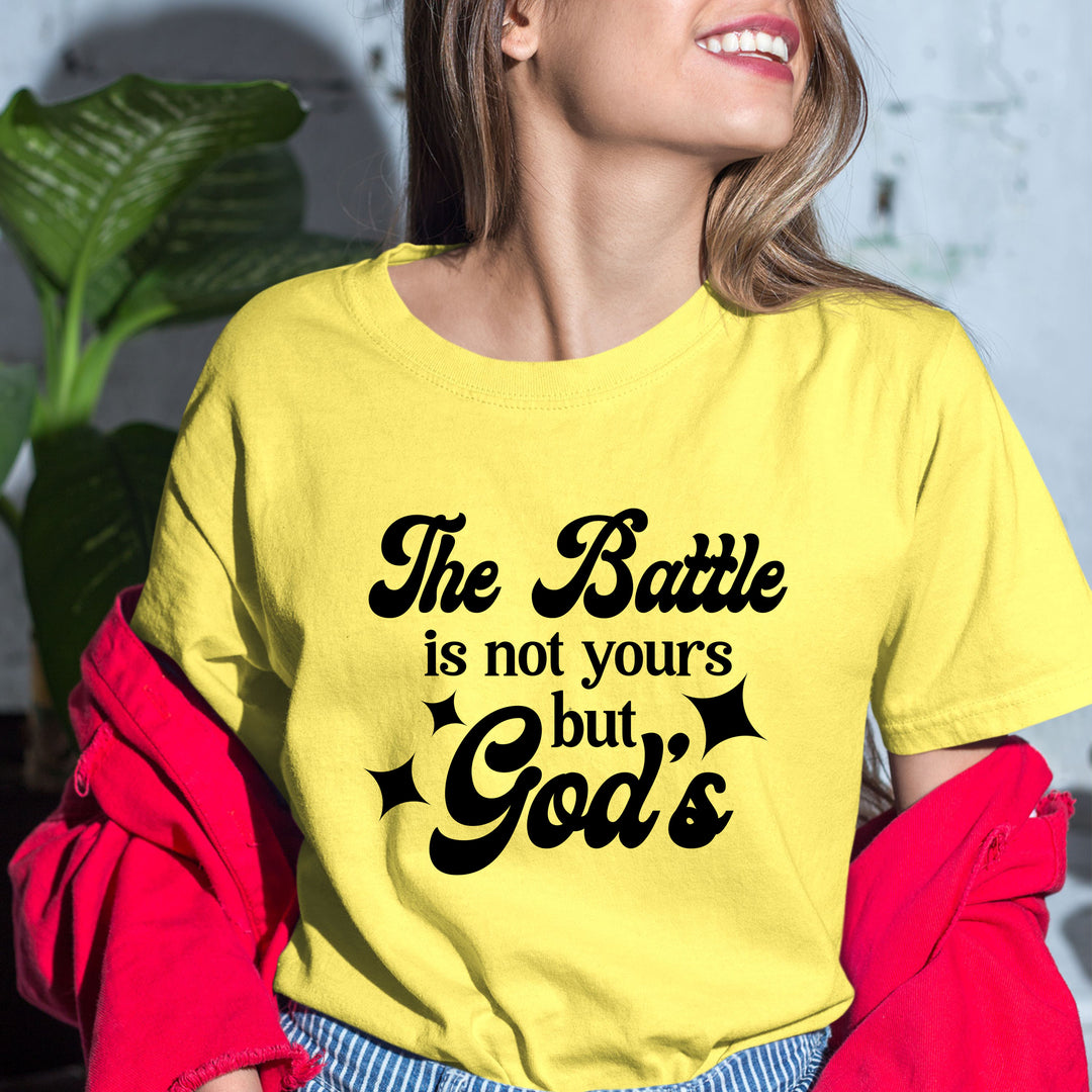 The Battle Is Not Yours But Gods - Bella Canvas