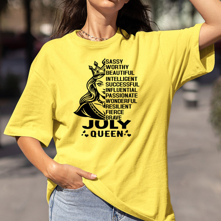 July Queen Worthy And Beautiful - Bella Canvas