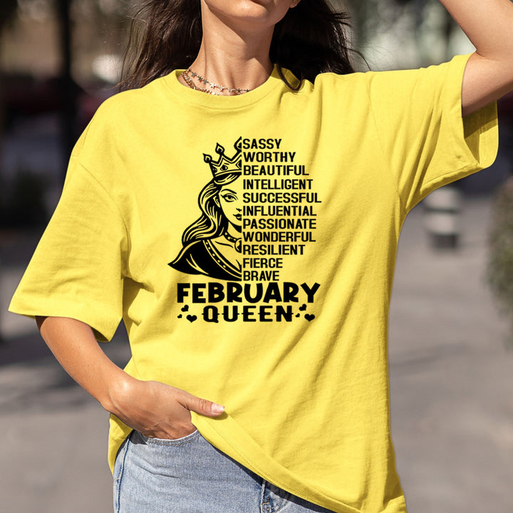 February Queen Worthy And Beautiful - Bella Canvas