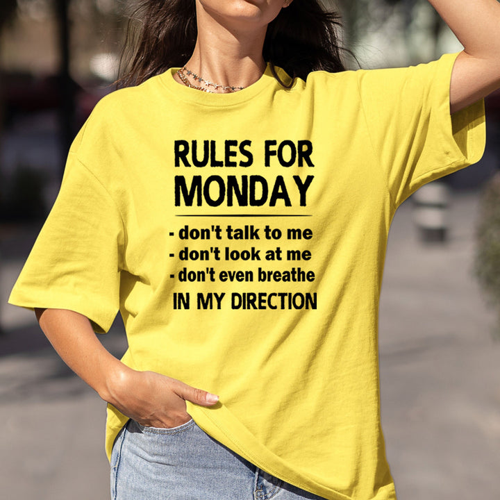 Rules For Monday - Bella Canvas