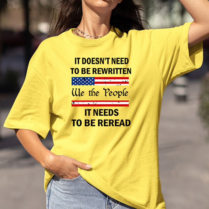 It Doesn't Need To Be Rewritten - Bella Canvas