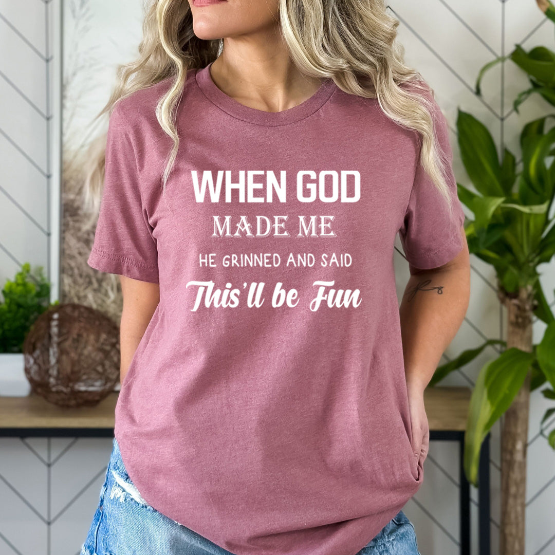 When God Made Me - Bella Canvas
