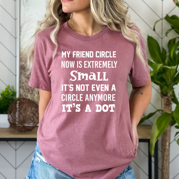 My Friend Circle Now Is Extremely Small - Bella Canvas