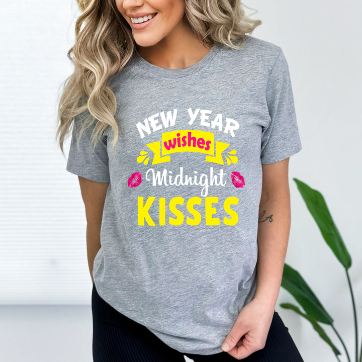 " New Year Wishes Midnight Kisses  "