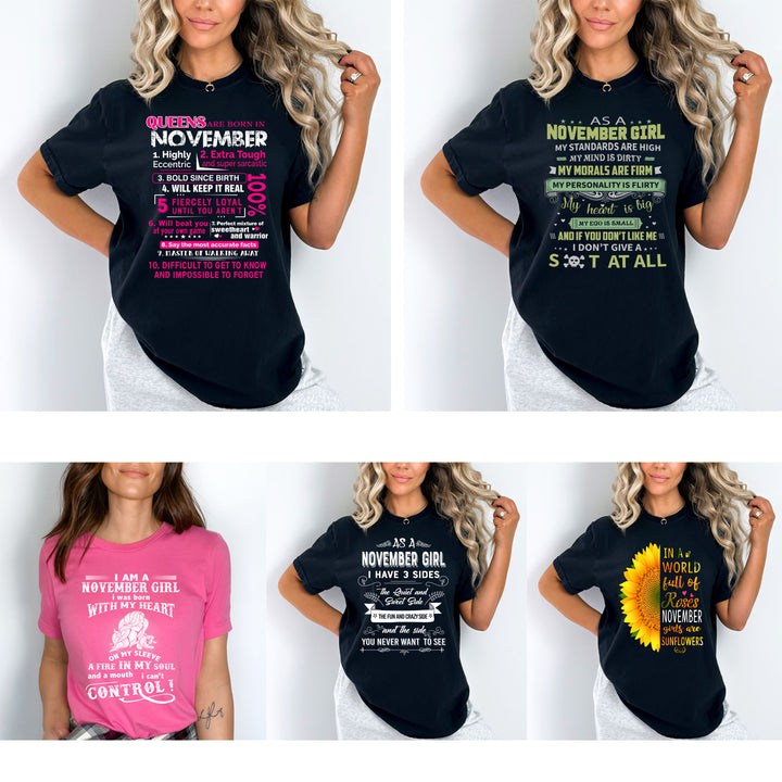 "Get Exclusive Discount On November Combo Pack Of 5 Shirts"(Flat Shipping) For B'day Girls.