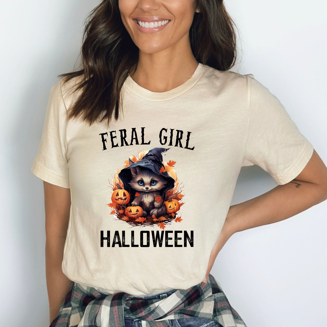 Feral Girl Halloween - Bella canvas