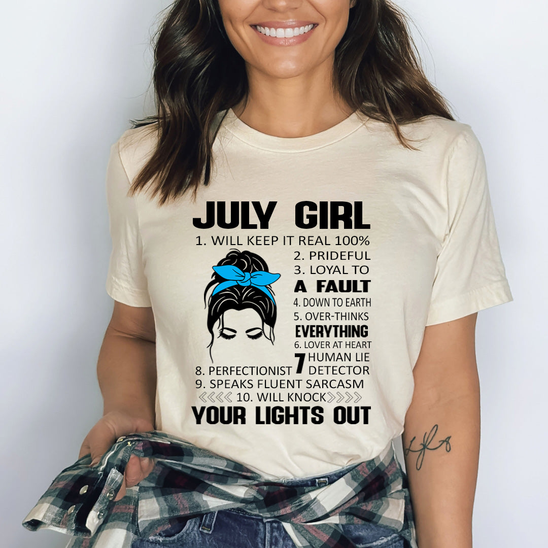 July Girl (Speaks Fluent Sarcasm) - Bella Canvas