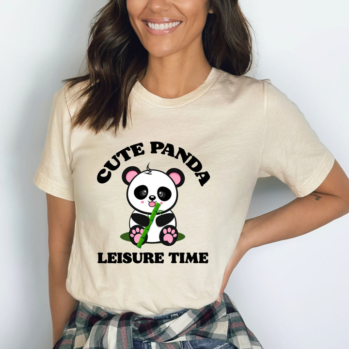 Cute Panda Leisure Time - Bella Canvas