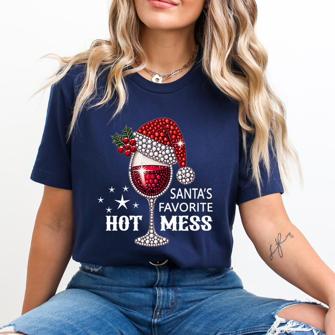Santa's Favorite Hot Mess - Unisex T-Shirt