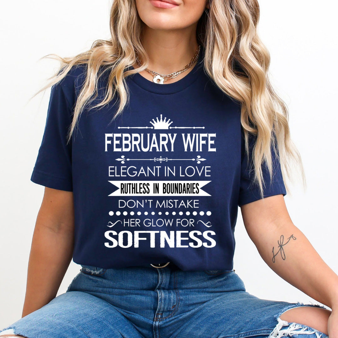 February Wife Ruthless In Boundaries - Unisex T-Shirt