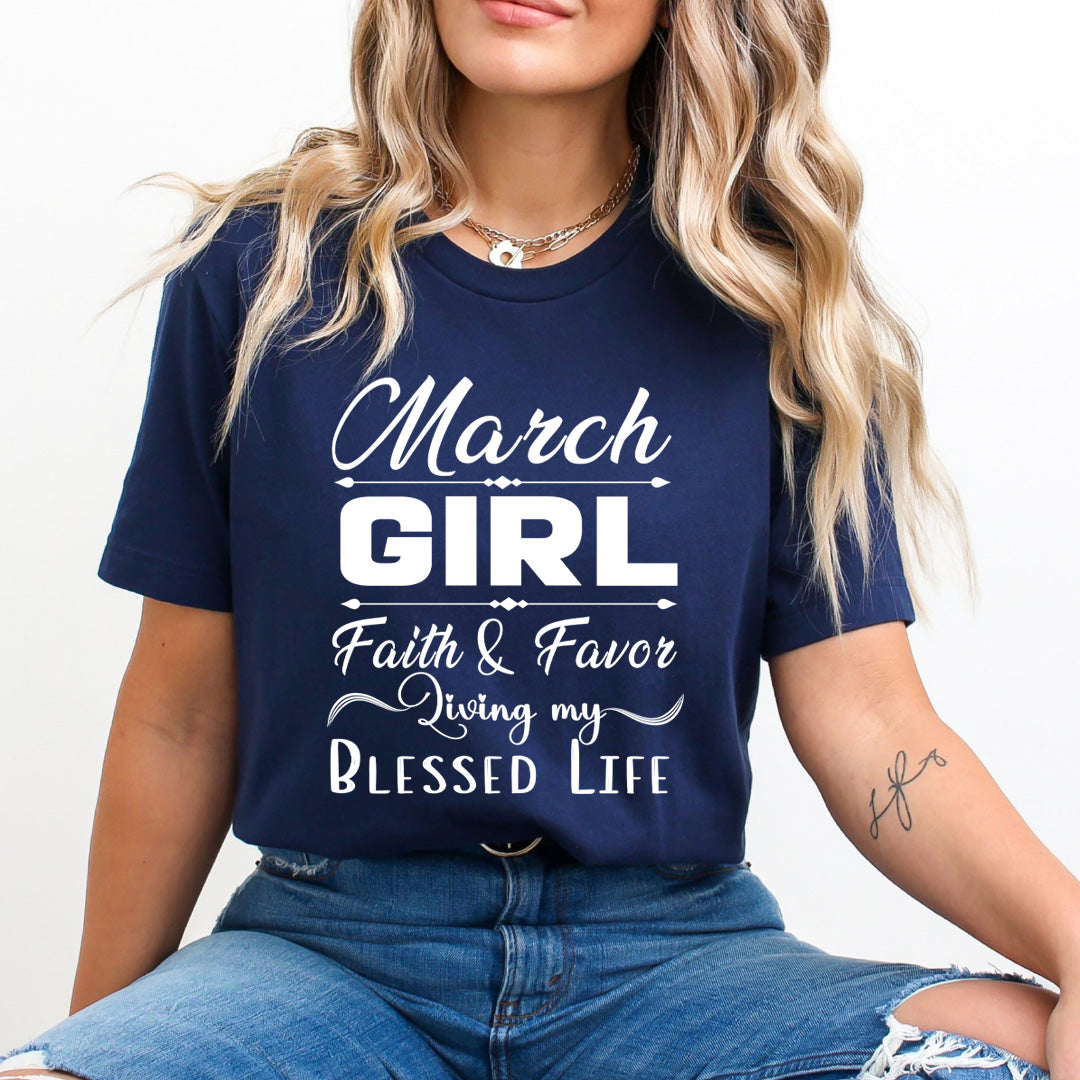 March Girl Faith & Favor - Unisex T-Shirt
