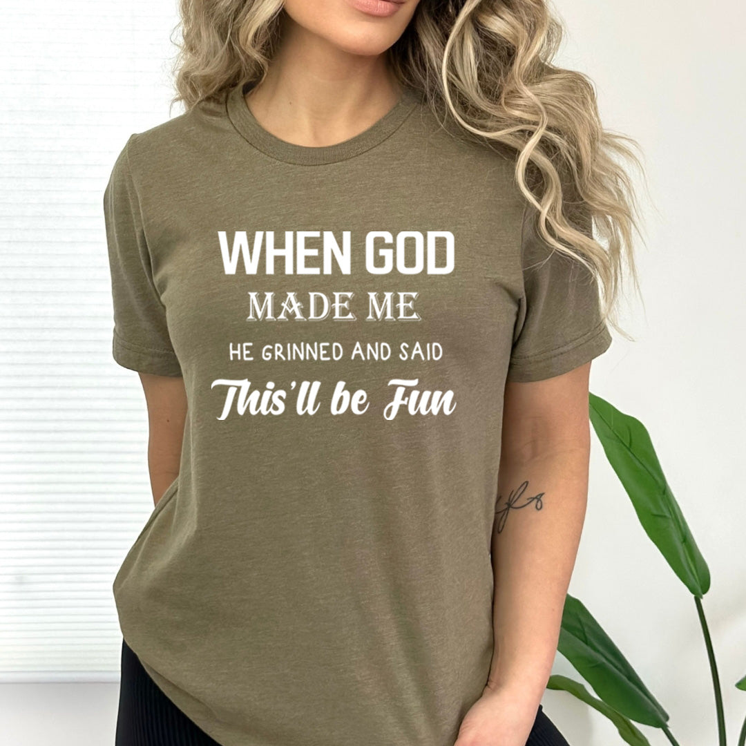 When God Made Me - Bella Canvas