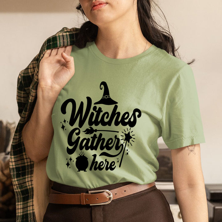 Witches Gather Here - Unisex T-Shirt