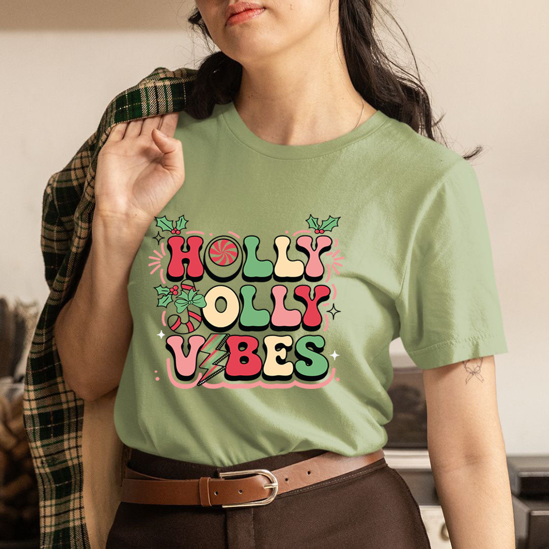 Holly Jolly Vibes new- Unisex T-Shirt